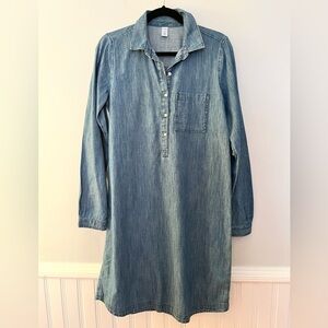 Old Navy Denim Shirtdress, Size Medium Tall